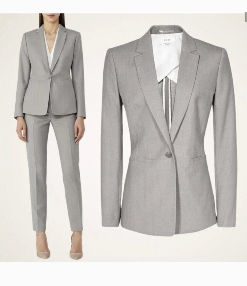 Reiss Kent Tailored Wool Blazer 2 NWT Jacket Academia Career Prep Single Button